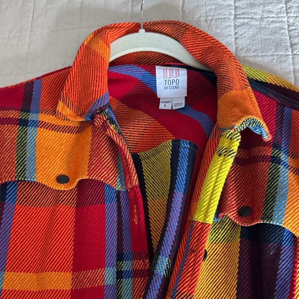 Topo Designs Multicolor Plaid Utility Jacket